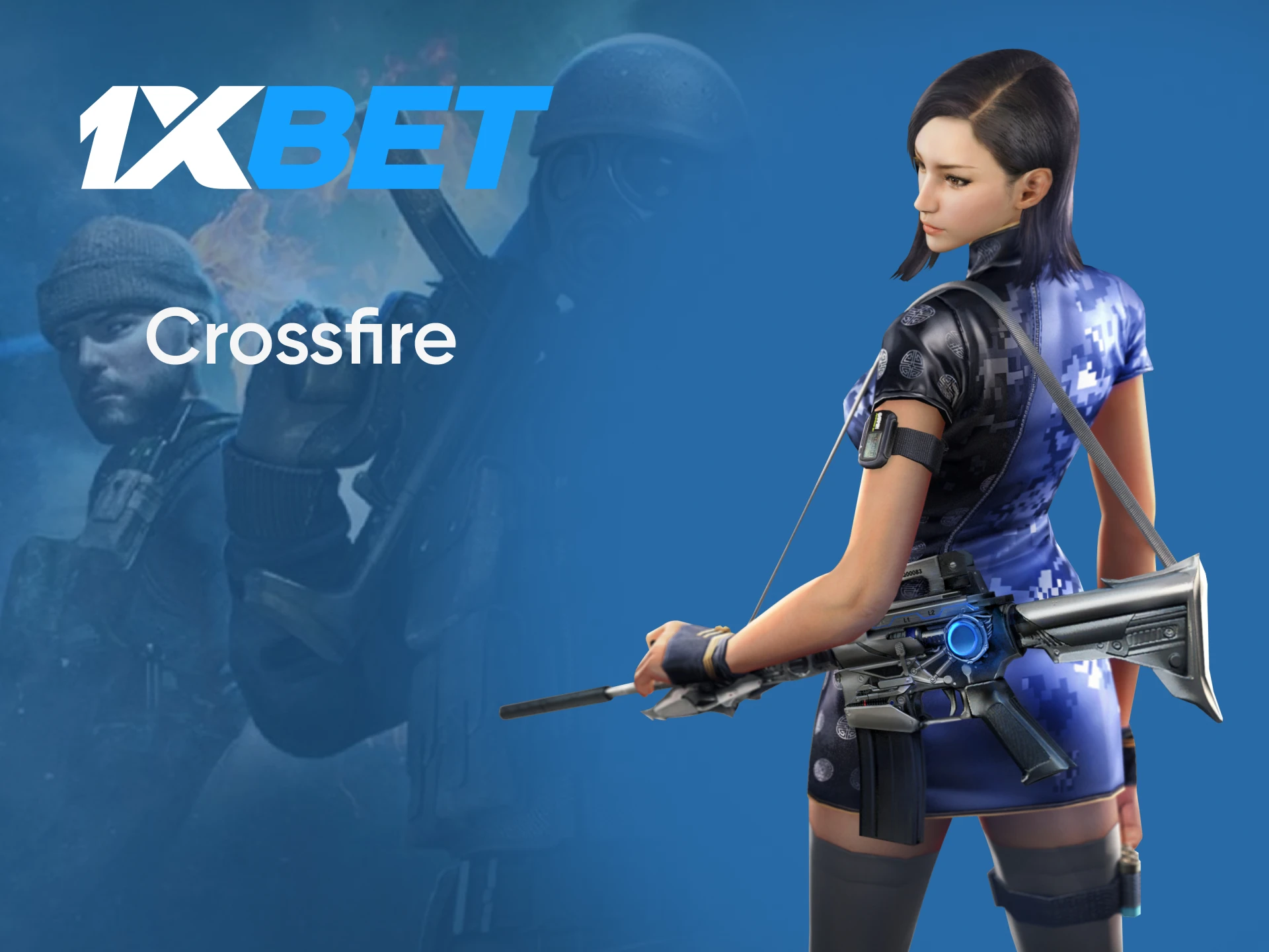 Para apostas em eSports da 1xbet, escolha CrossFire.